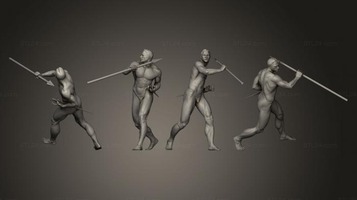Figurines of people (Warrior 16, STKH_0073) 3D models for cnc